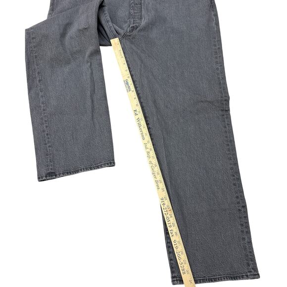 Levis 501 Jeans Mens 44x32 (42x31) Gray Original Fit Button Fly Stretch Casual - Picture 11 of 12